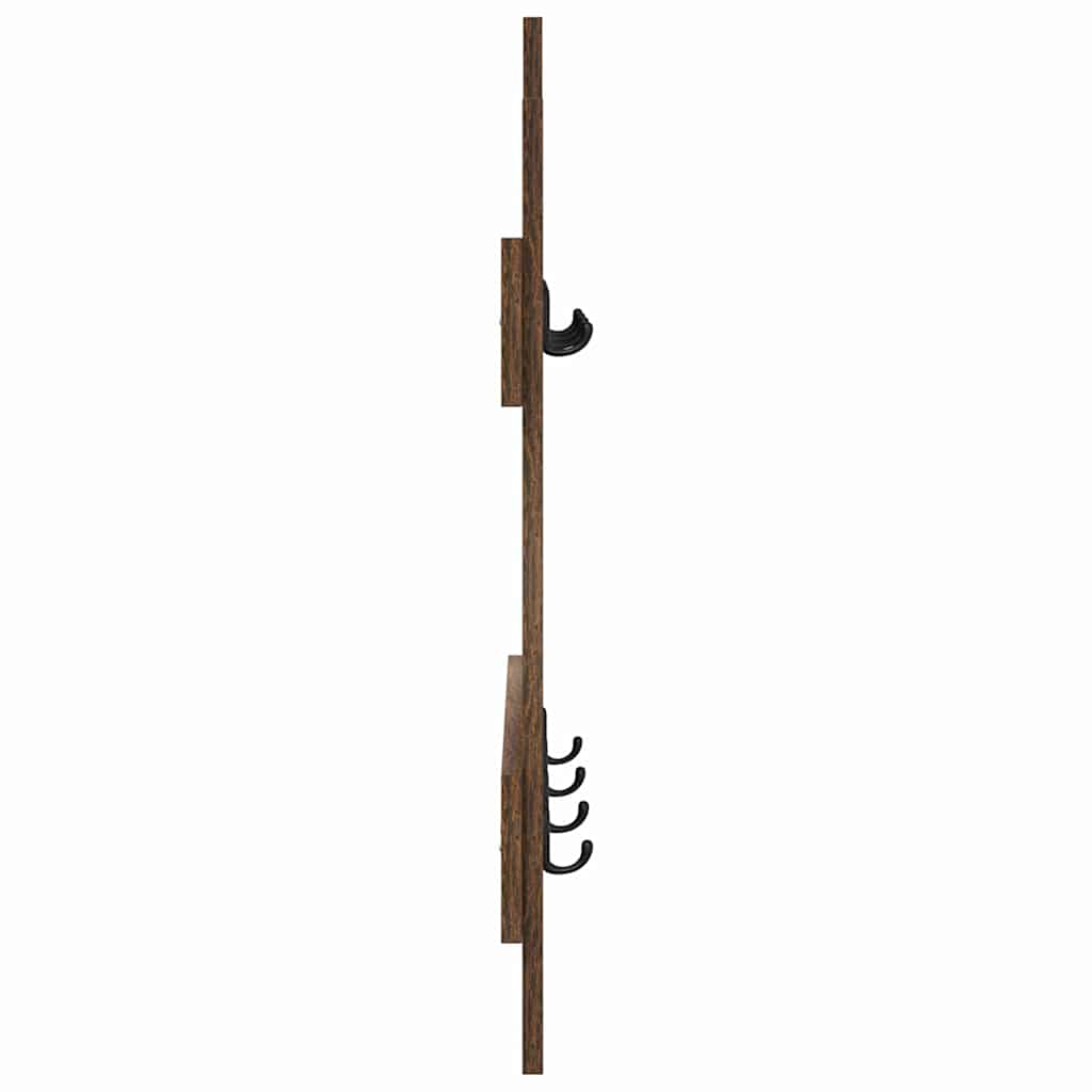 Wall-Mounted Coat Rack Wall-mounted Smoked Oak 60 x 3 x 82 cm