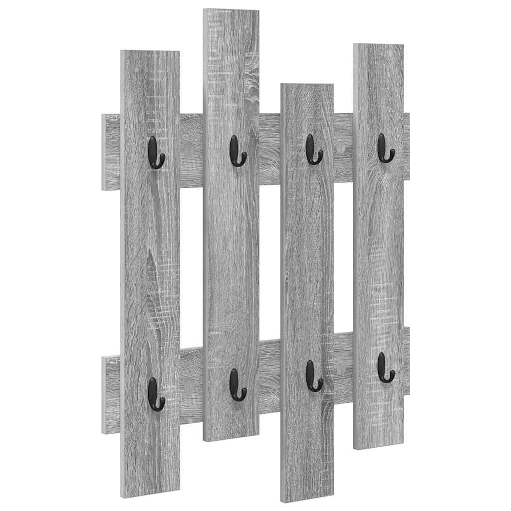 Wall-Mounted Coat Rack Wall-mounted Grey Sonoma 60 x 3 x 82 cm