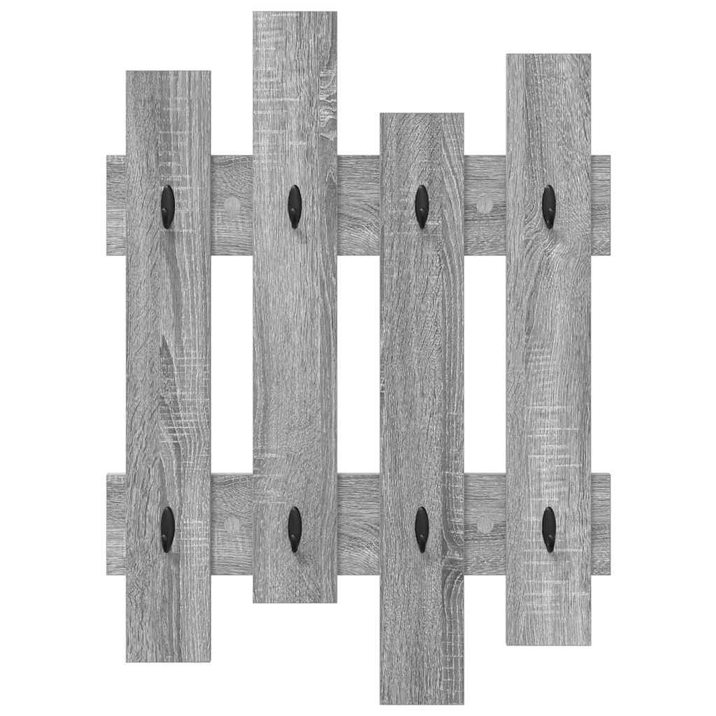Wall-Mounted Coat Rack Wall-mounted Grey Sonoma 60 x 3 x 82 cm