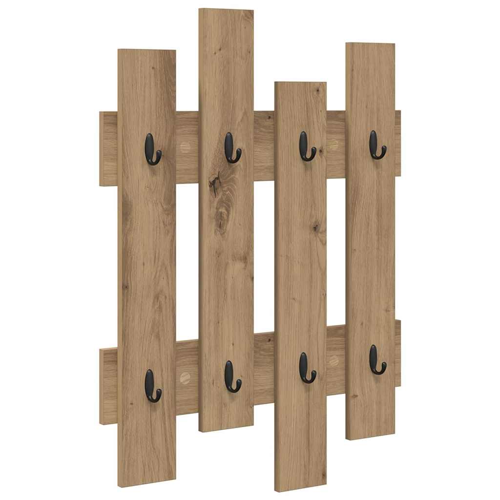 Wall-Mounted Coat Rack Wall-Mounted Artisan Oak 60 x 3 x 82 cm