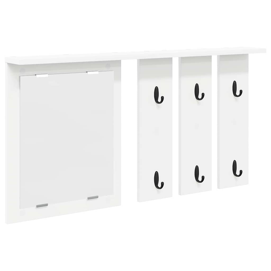 Wall-Mounted Coat Rack Wall-Mounted White 85 x 10 x 45 cm