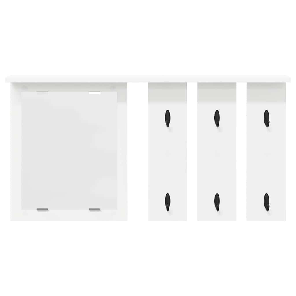 Wall-Mounted Coat Rack Wall-Mounted White 85 x 10 x 45 cm