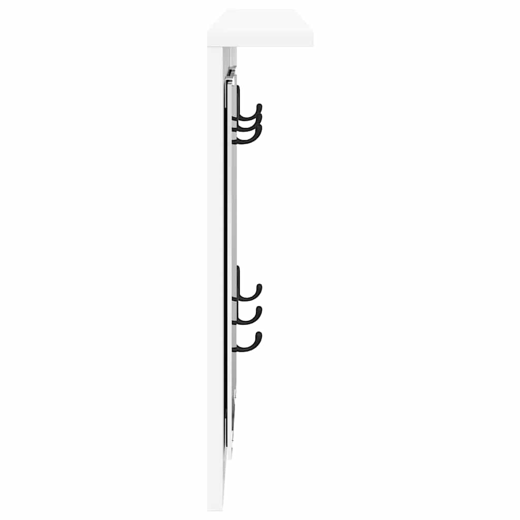 Wall-Mounted Coat Rack Wall-Mounted White 85 x 10 x 45 cm