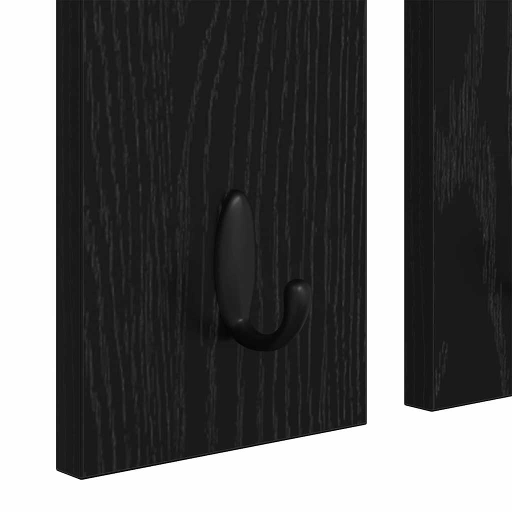 Wall-Mounted Coat Rack Wall-Mounted Black oak 85 x 10 x 45 cm