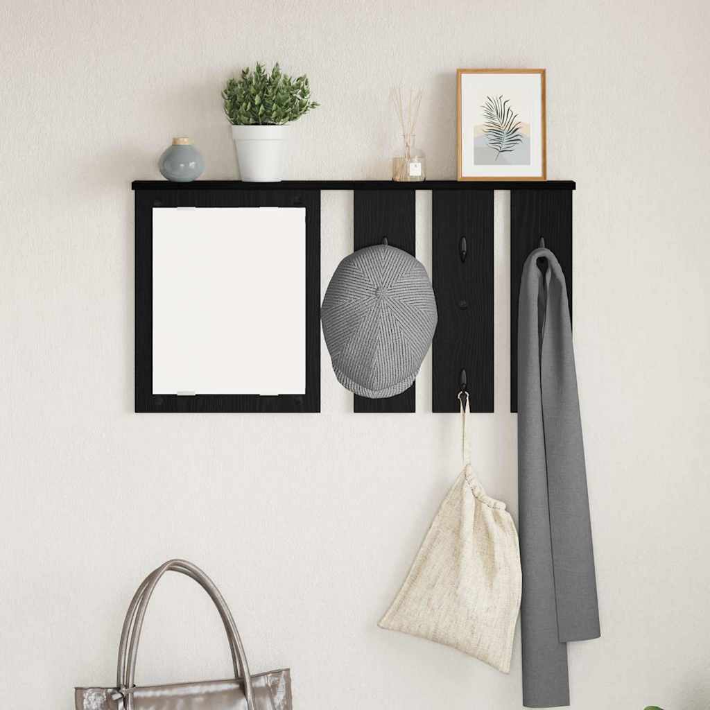 Wall-Mounted Coat Rack Wall-Mounted Black oak 85 x 10 x 45 cm