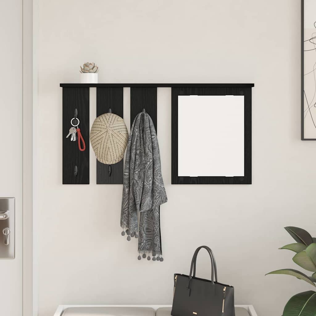 Wall-Mounted Coat Rack Wall-Mounted Black oak 85 x 10 x 45 cm