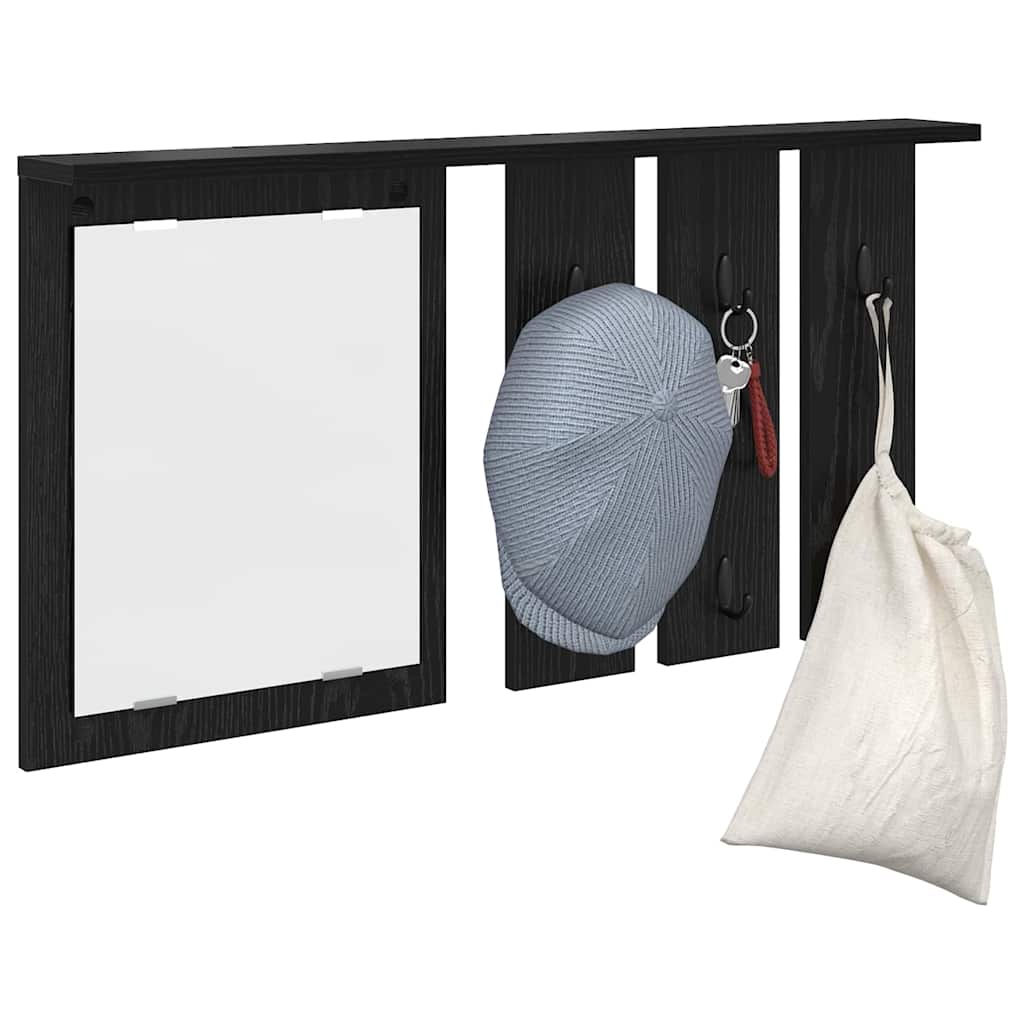 Wall-Mounted Coat Rack Wall-Mounted Black oak 85 x 10 x 45 cm