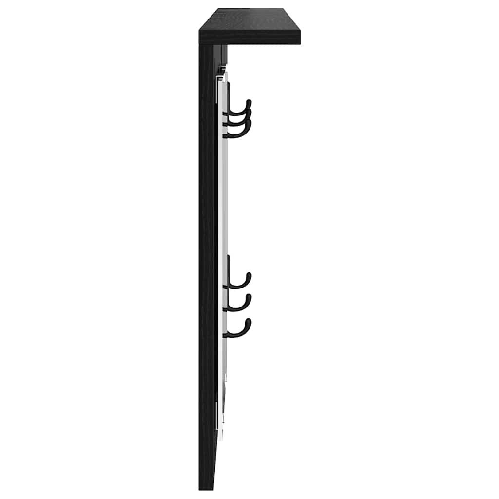 Wall-Mounted Coat Rack Wall-Mounted Black oak 85 x 10 x 45 cm