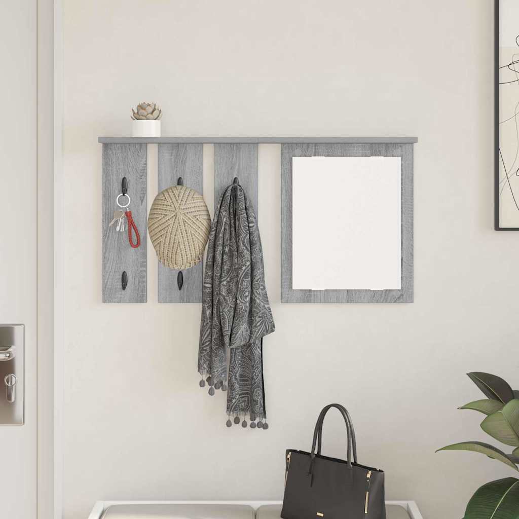 Wall-Mounted Coat Rack Wall-Mounted Grey sonoma 85 x 10 x 45 cm
