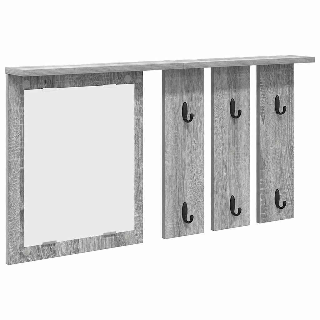 Wall-Mounted Coat Rack Wall-Mounted Grey sonoma 85 x 10 x 45 cm