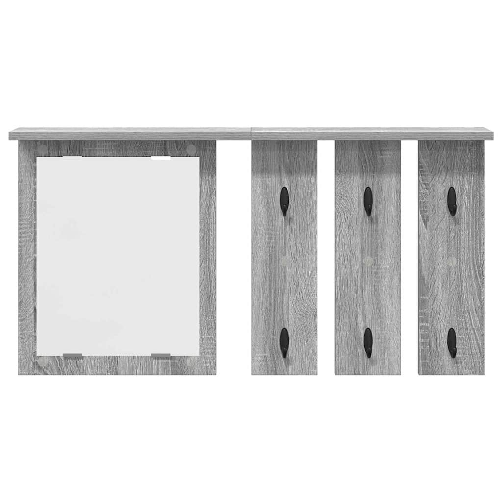 Wall-Mounted Coat Rack Wall-Mounted Grey sonoma 85 x 10 x 45 cm
