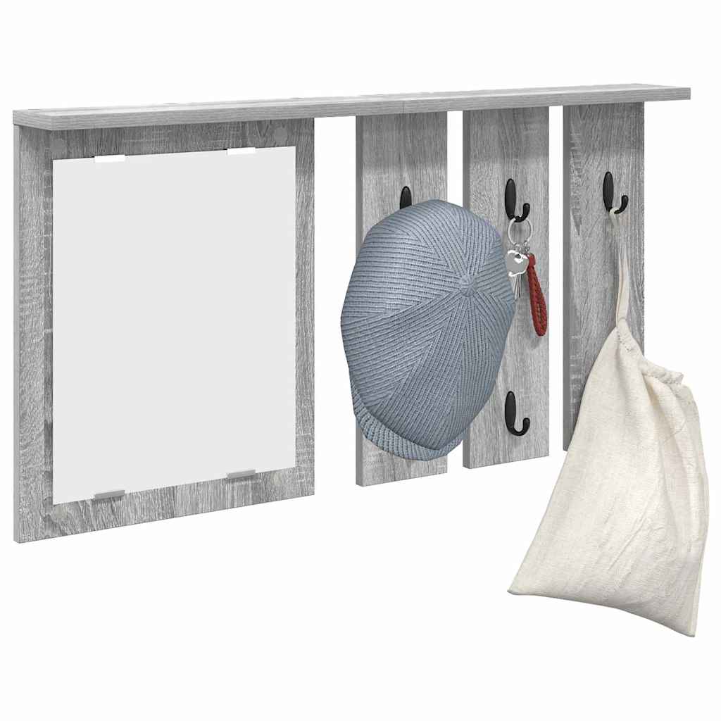 Wall-Mounted Coat Rack Wall-Mounted Grey sonoma 85 x 10 x 45 cm