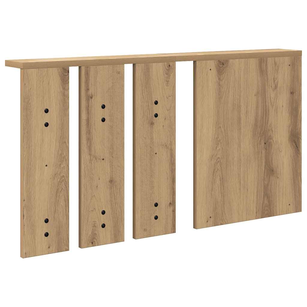 Wall-Mounted Coat Rack with Shelf Artisan oak 85 x 10 x 45 cm