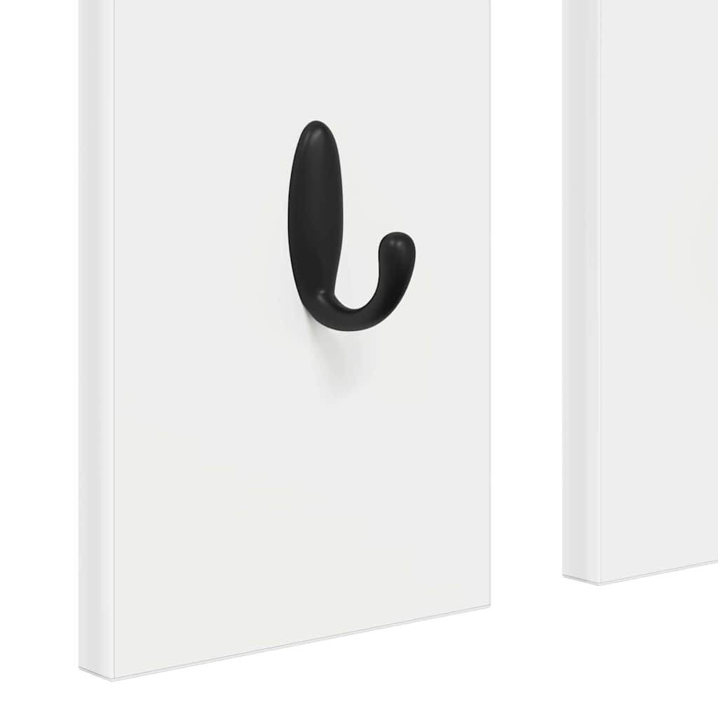 Wall-Mounted Coat Rack Wall-Mounted White 84 x 10 x 80 cm