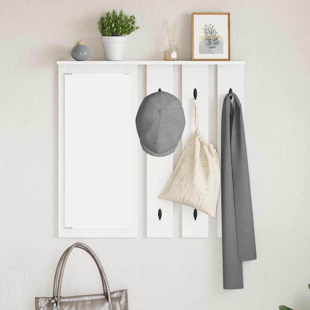 Wall-Mounted Coat Rack Wall-Mounted White 84 x 10 x 80 cm