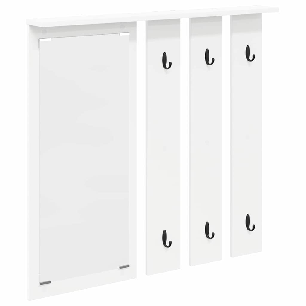 Wall-Mounted Coat Rack Wall-Mounted White 84 x 10 x 80 cm