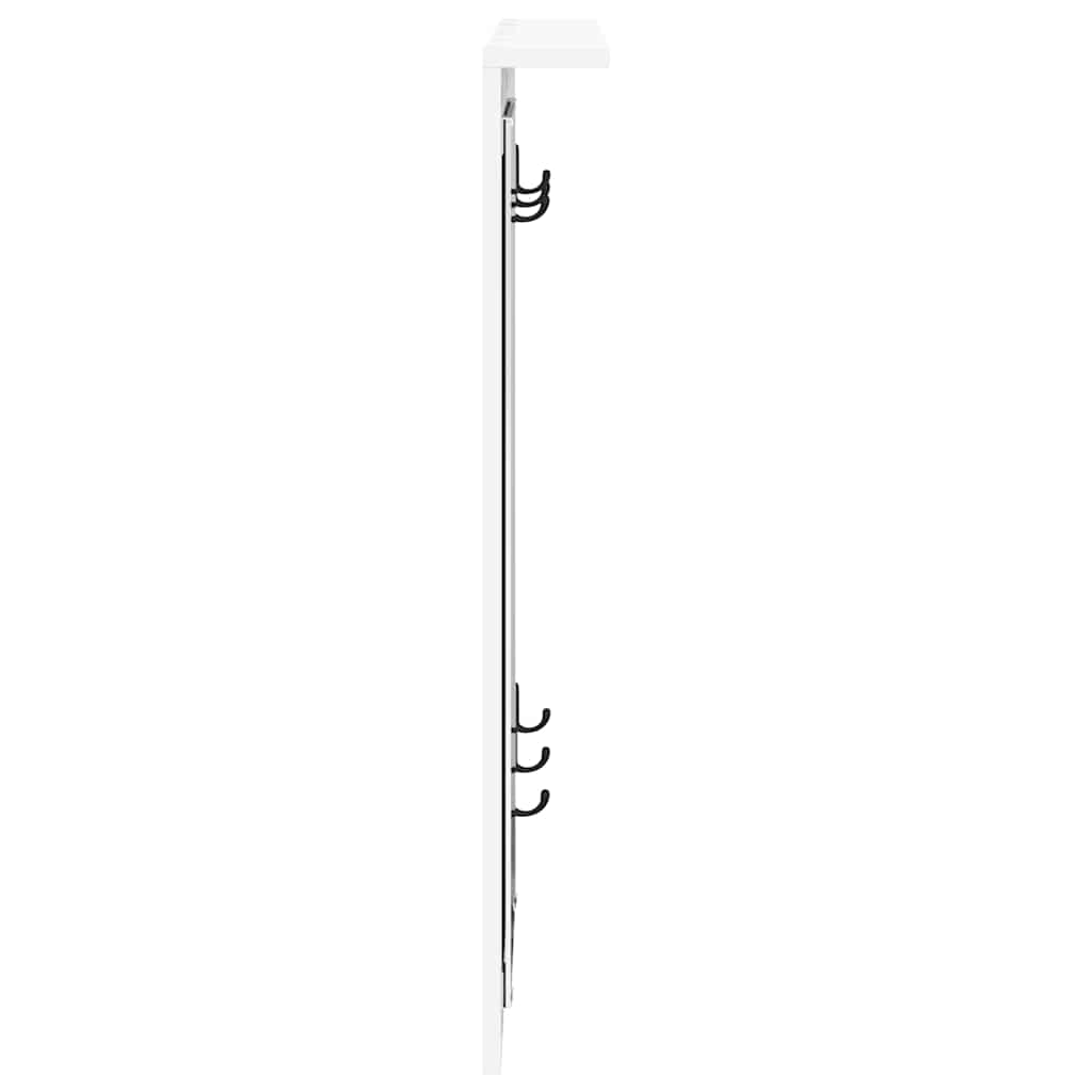 Wall-Mounted Coat Rack Wall-Mounted White 84 x 10 x 80 cm