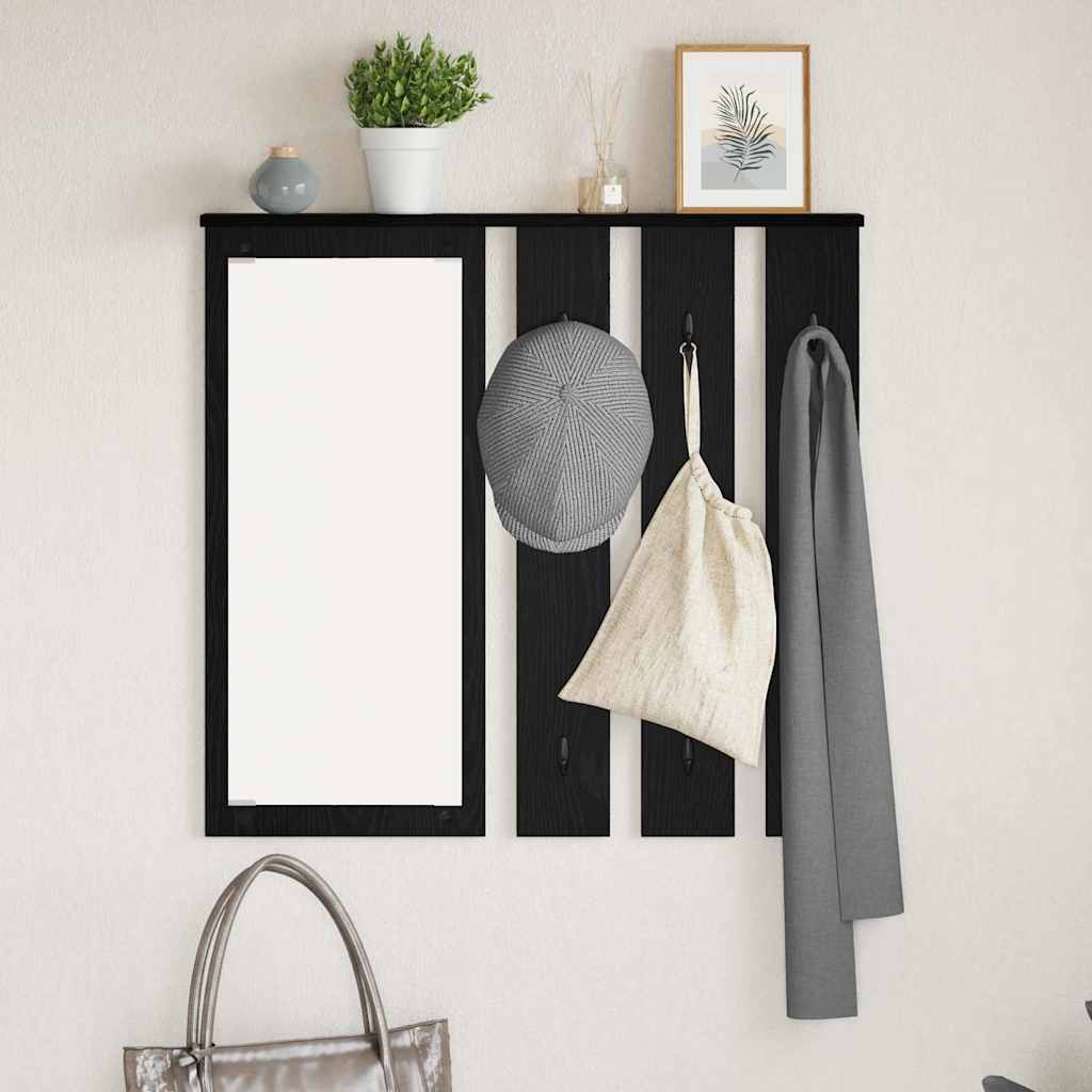 Wall-Mounted Coat Rack Wall-Mounted Black oak 84 x 10 x 80 cm