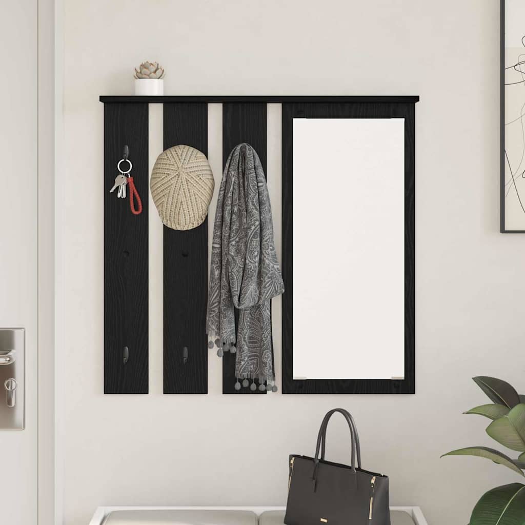 Wall-Mounted Coat Rack Wall-Mounted Black oak 84 x 10 x 80 cm