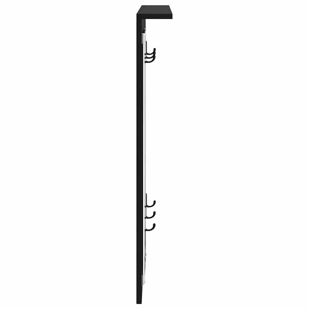 Wall-Mounted Coat Rack Wall-Mounted Black oak 84 x 10 x 80 cm