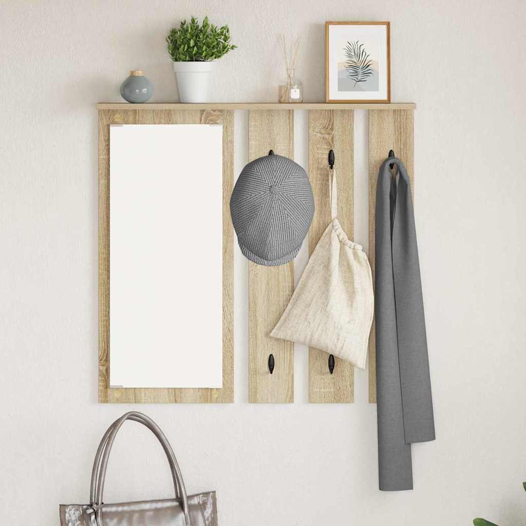 Wall-Mounted Coat Rack Wall-Mounted Sonoma oak 84 x 10 x 80 cm