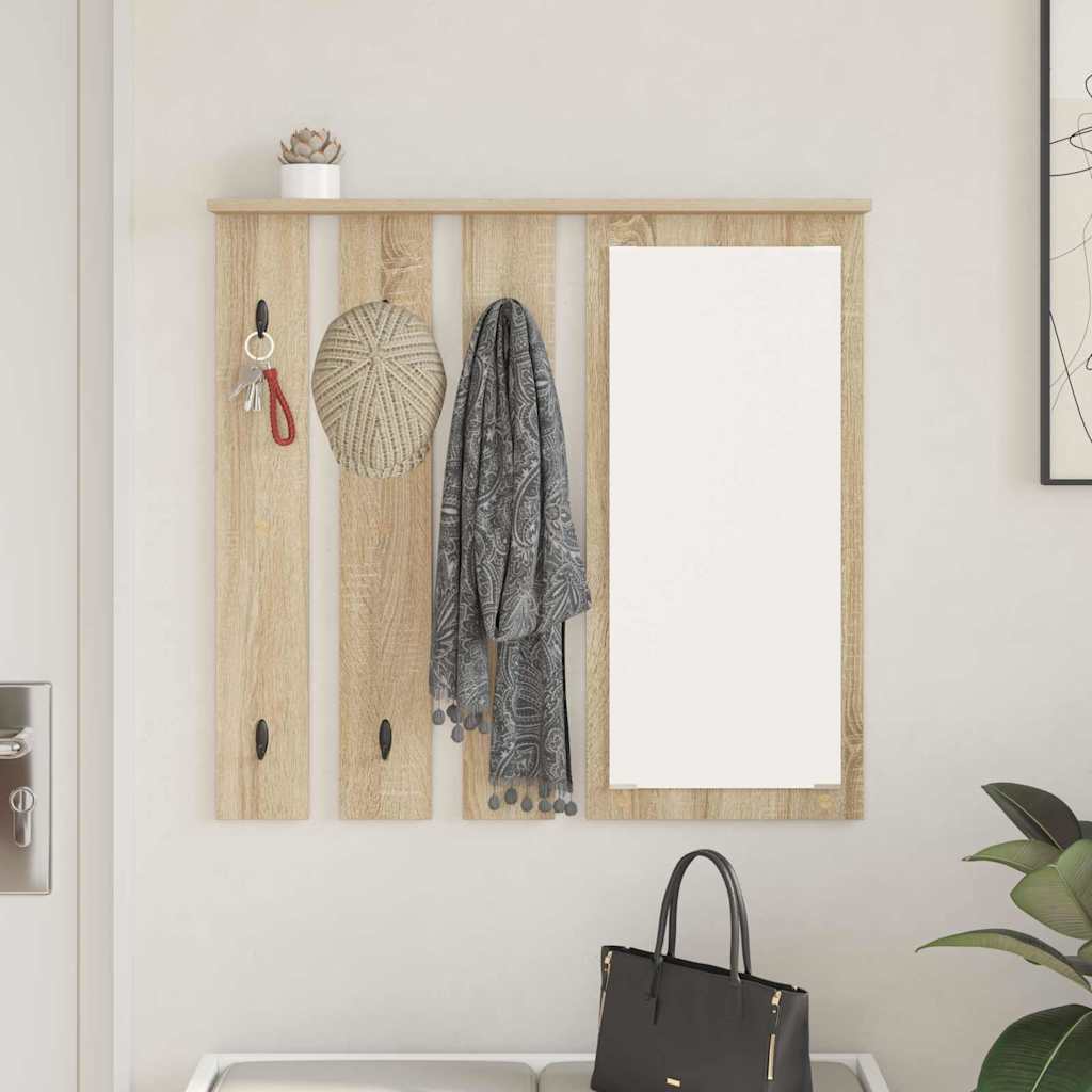 Wall-Mounted Coat Rack Wall-Mounted Sonoma oak 84 x 10 x 80 cm