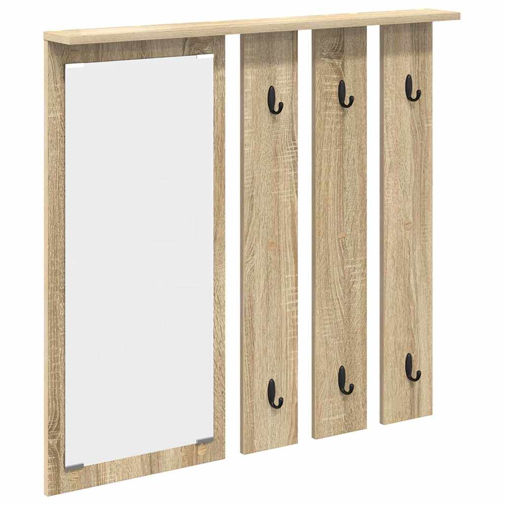 Wall-Mounted Coat Rack Wall-Mounted Sonoma oak 84 x 10 x 80 cm