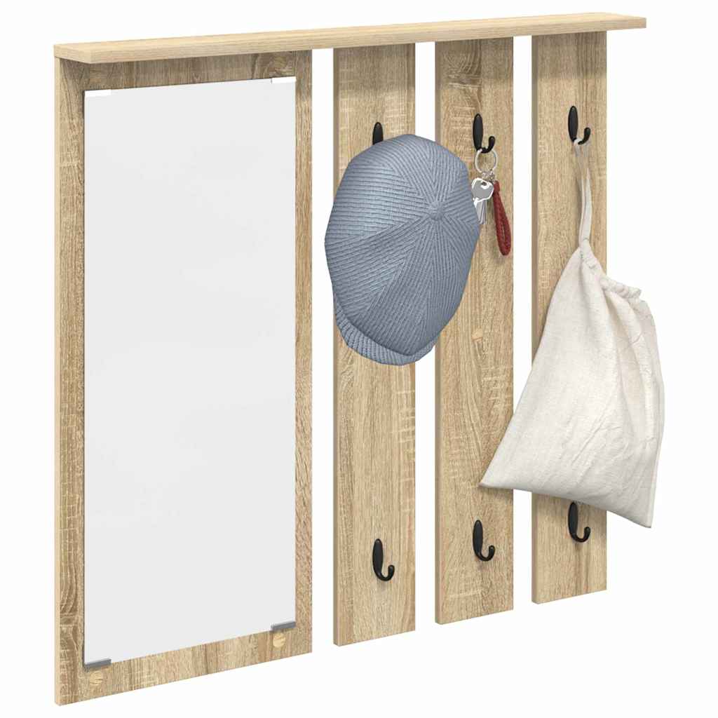 Wall-Mounted Coat Rack Wall-Mounted Sonoma oak 84 x 10 x 80 cm