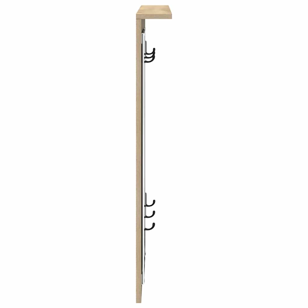 Wall-Mounted Coat Rack Wall-Mounted Sonoma oak 84 x 10 x 80 cm