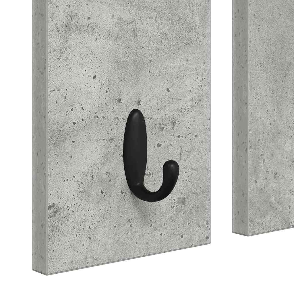 Wall-Mounted Coat Rack Wall-Mounted Concrete grey