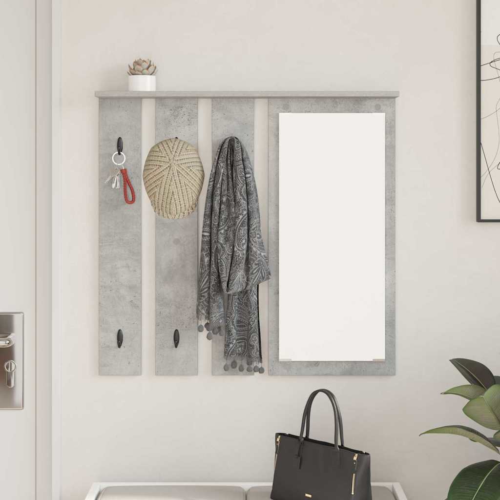 Wall-Mounted Coat Rack Wall-Mounted Concrete grey