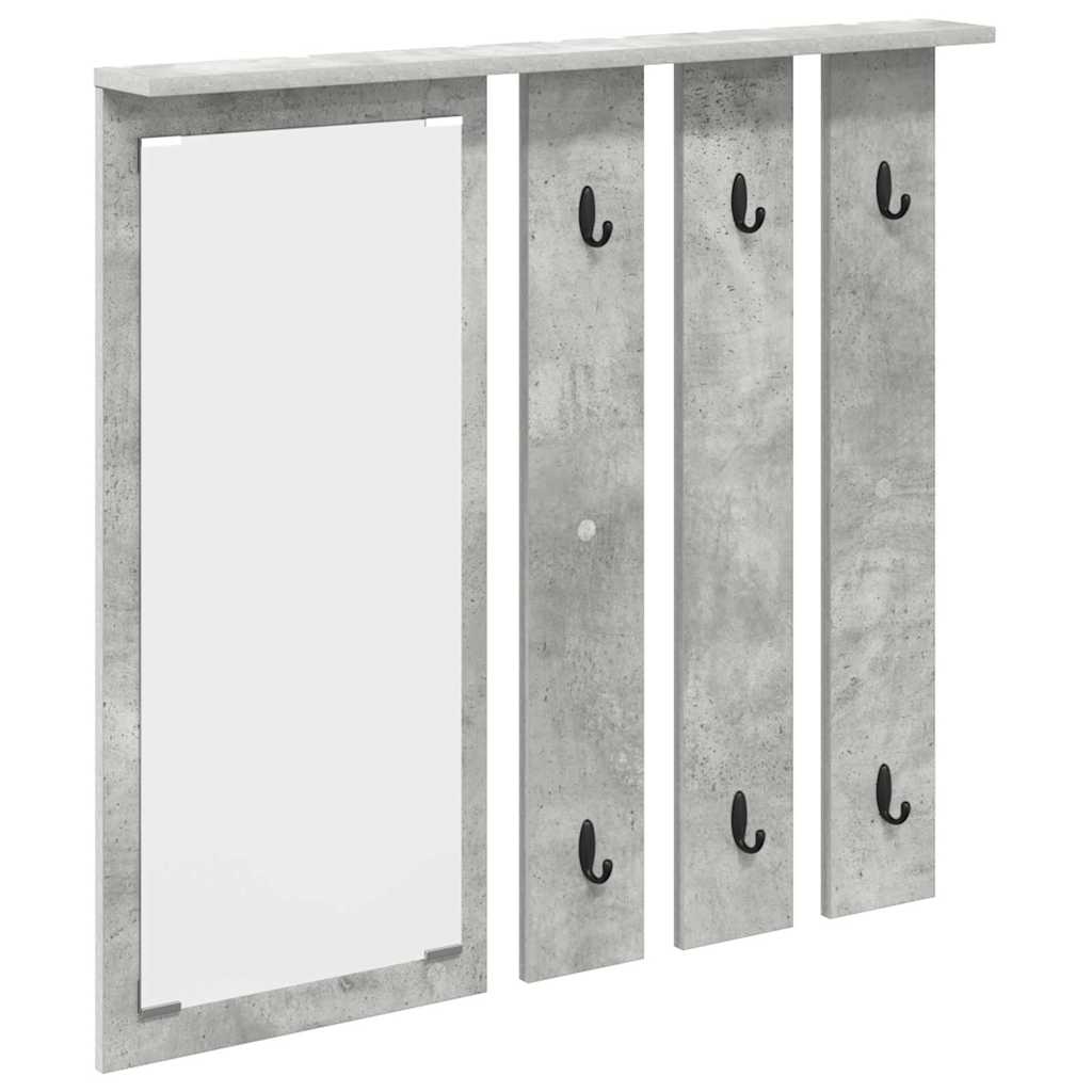 Wall-Mounted Coat Rack Wall-Mounted Concrete grey