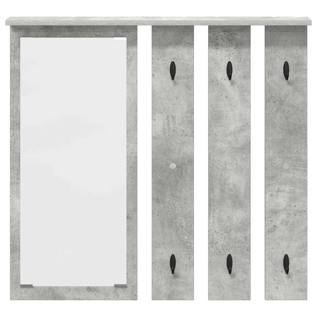 Wall-Mounted Coat Rack Wall-Mounted Concrete grey