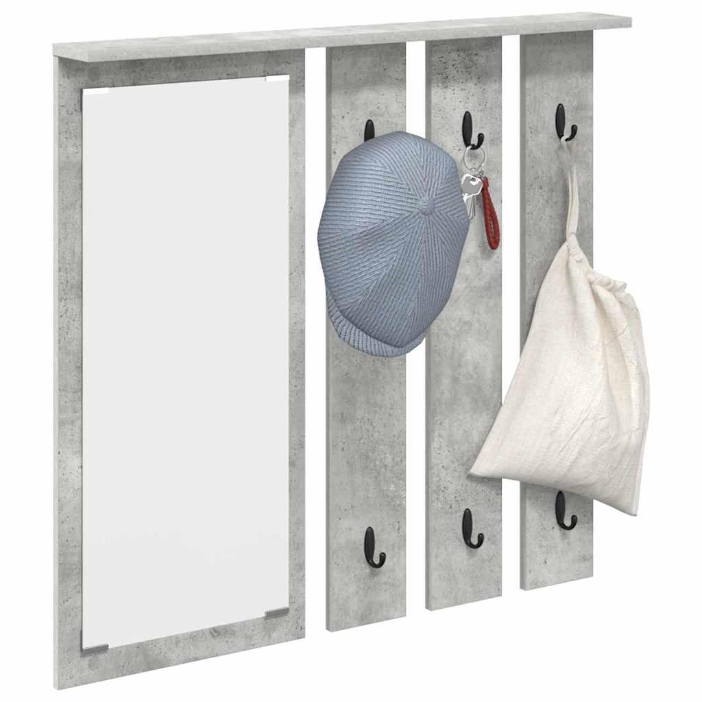 Wall-Mounted Coat Rack Wall-Mounted Concrete grey