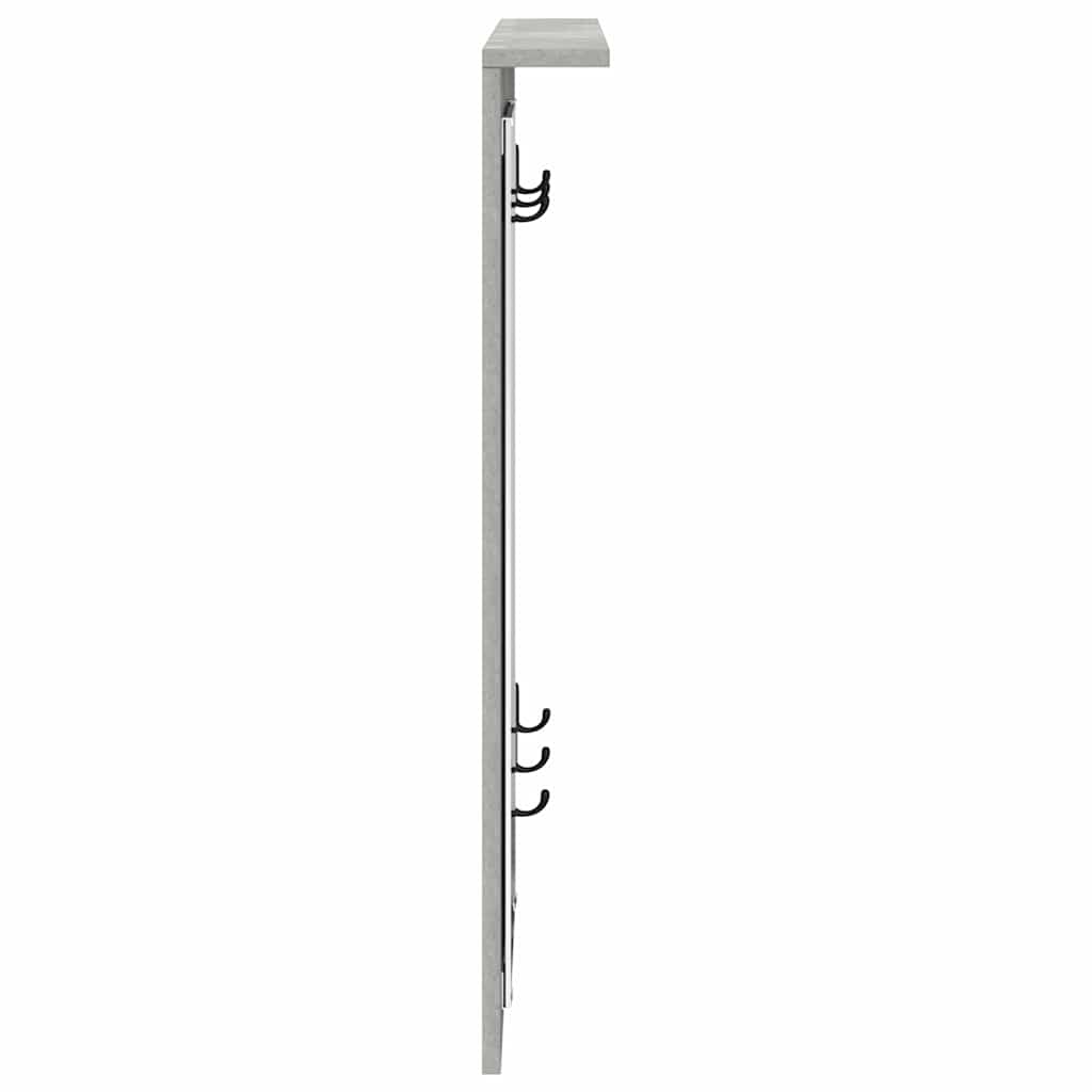 Wall-Mounted Coat Rack Wall-Mounted Concrete grey