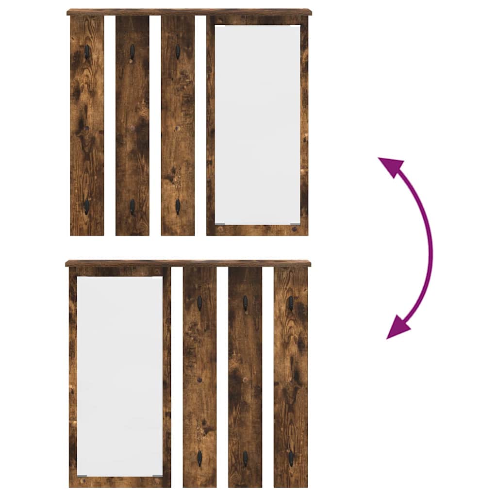 Wall-Mounted Coat Rack Wall-Mounted Smoked oak 84 x 10 x 80 cm