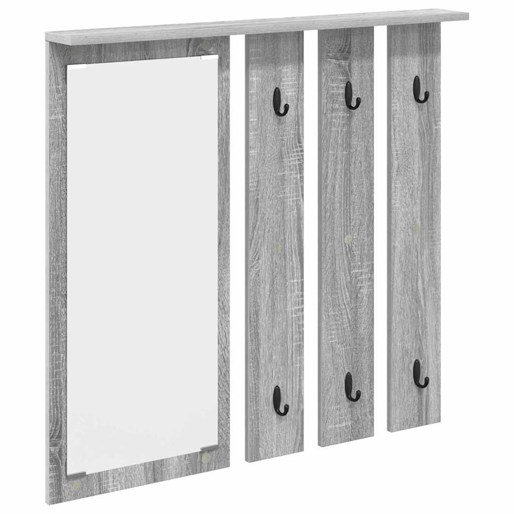 Wall-Mounted Coat Rack Wall-Mounted Grey sonoma 84 x 10 x 80 cm