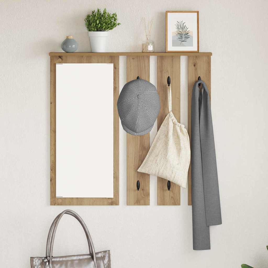 Wall-Mounted Coat Rack Wall-Mounted Artisan oak 84 x 10 x 80 cm