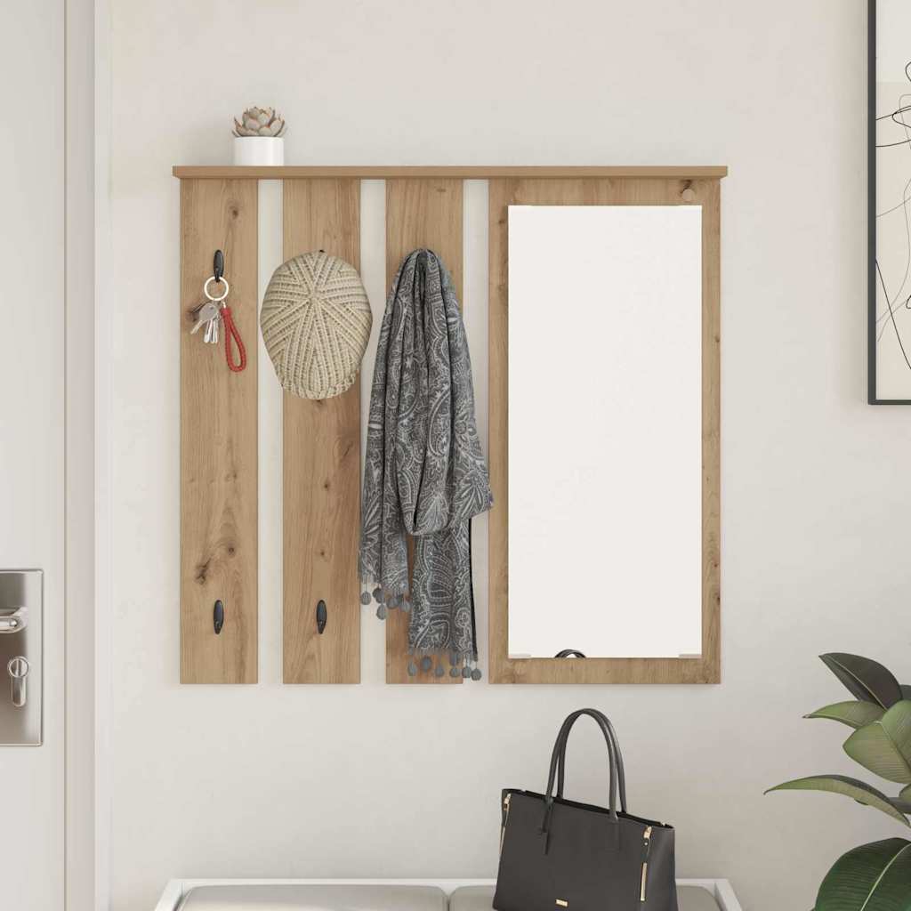 Wall-Mounted Coat Rack Wall-Mounted Artisan oak 84 x 10 x 80 cm