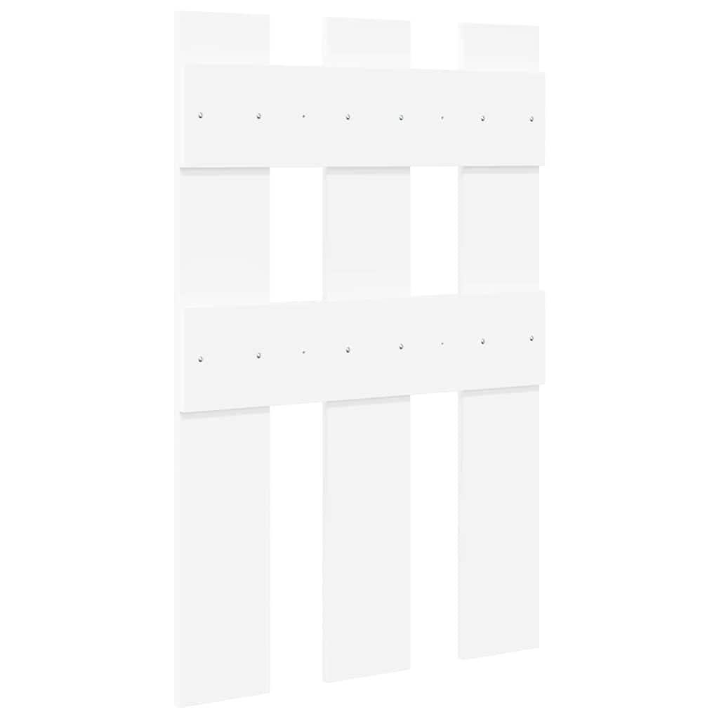 Wall-Mounted Coat Rack White 65 x 3 x 100 cm Engineered wood