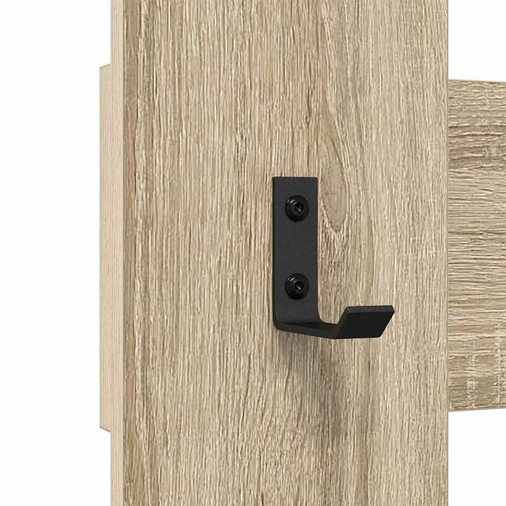 Wall-Mounted Coat Rack Wall-mounted Sonoma Oak 65 x 3 x 100 cm
