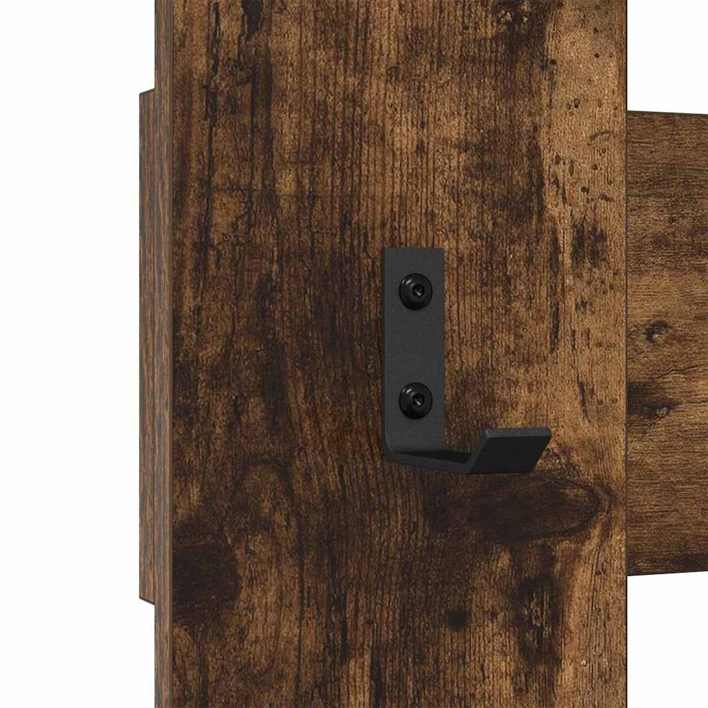 Wall-Mounted Coat Rack Wall-mounted Smoked Oak 65 x 3 x 100 cm