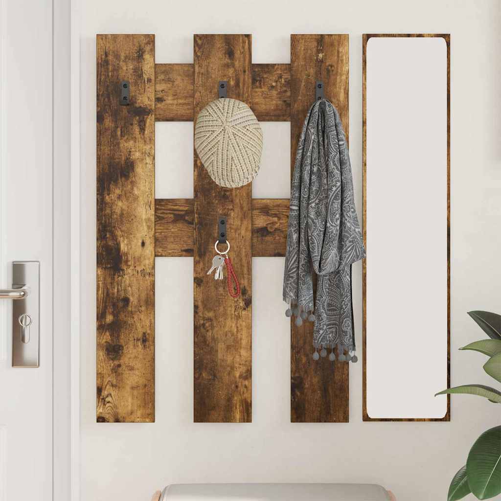 Wall-Mounted Coat Rack Wall-mounted Smoked Oak 65 x 3 x 100 cm