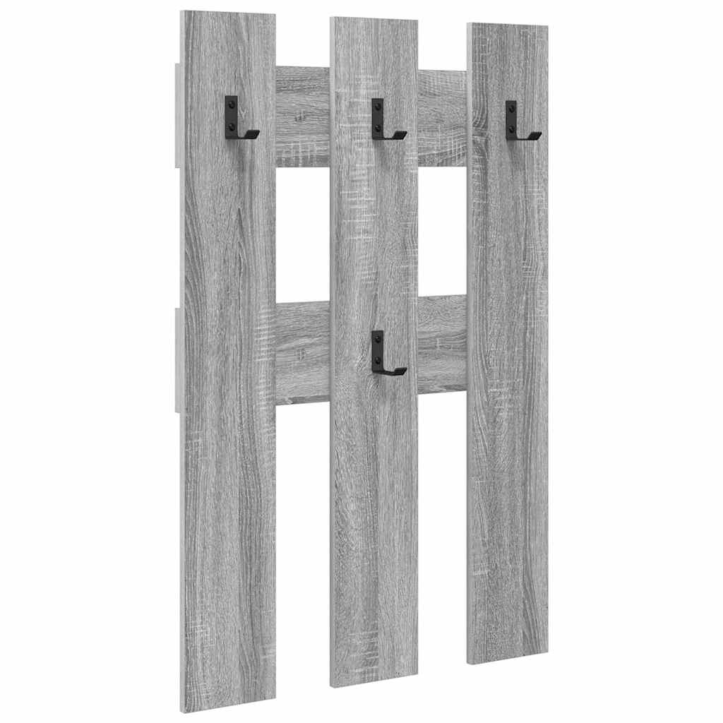 Wall-Mounted Coat Rack Wall-mounted Grey Sonoma 65 x 3 x 100 cm