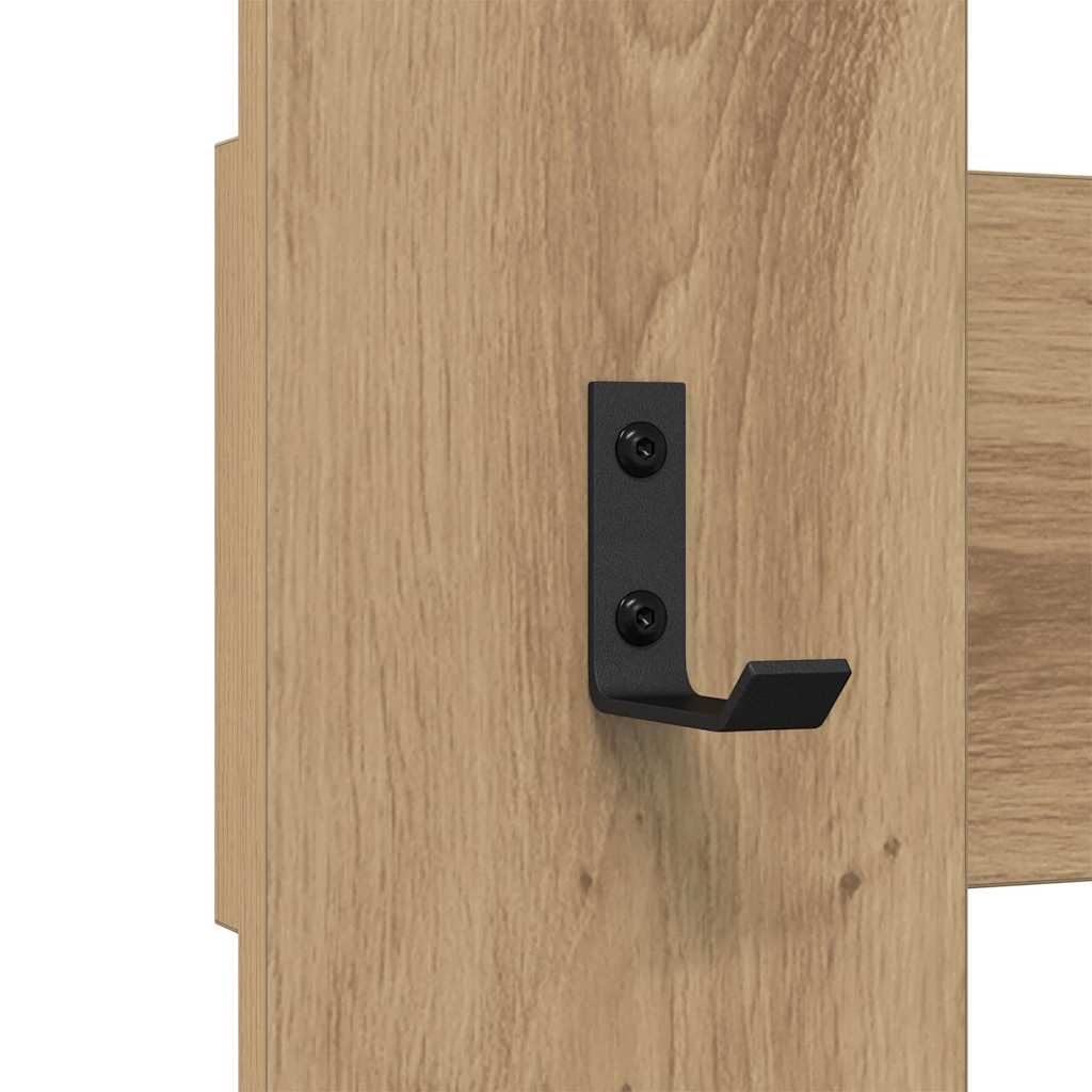 Wall-Mounted Coat Rack Wall-Mounted Artisan Oak 65 x 3 x 100 cm