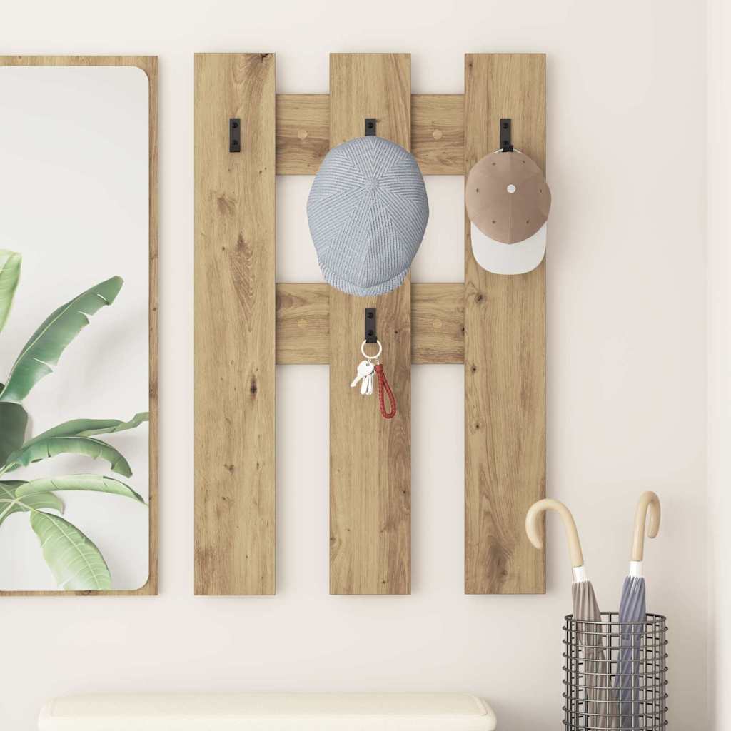 Wall-Mounted Coat Rack Wall-mounted Artisan Oak 65 x 3 x 100 cm