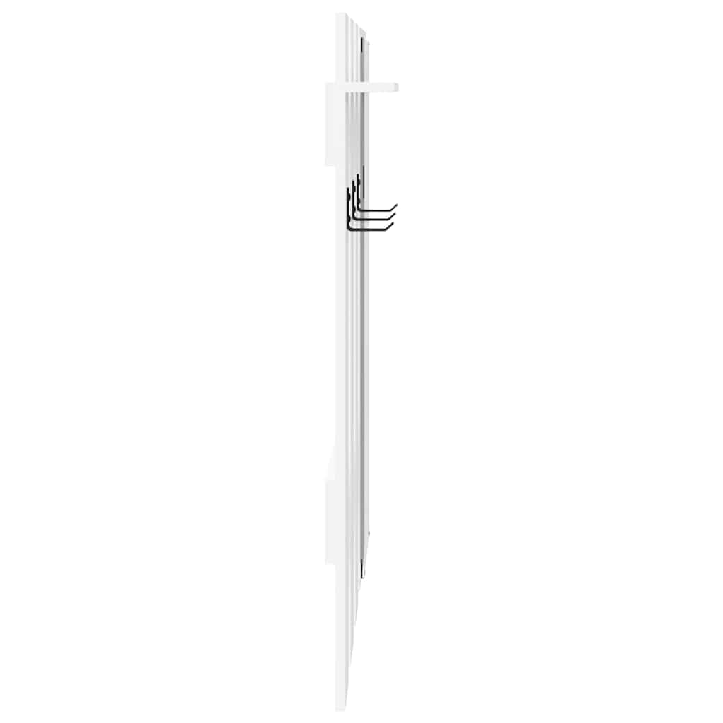 Wall-Mounted Coat Rack Wall-Mounted White 100 x 10 x 100 cm