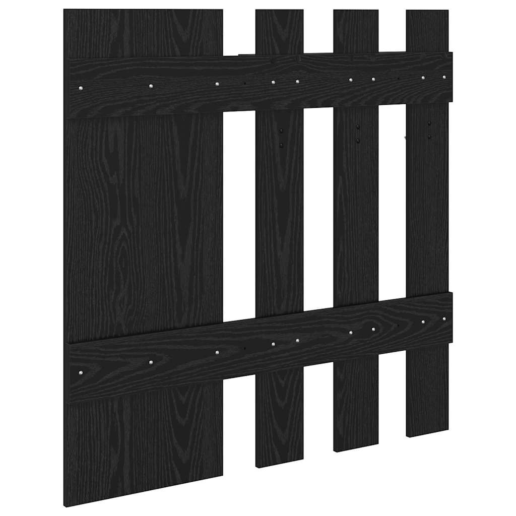 Wall-Mounted Coat Rack Wall-Mounted Black Oak 100 x 10 x 100 cm