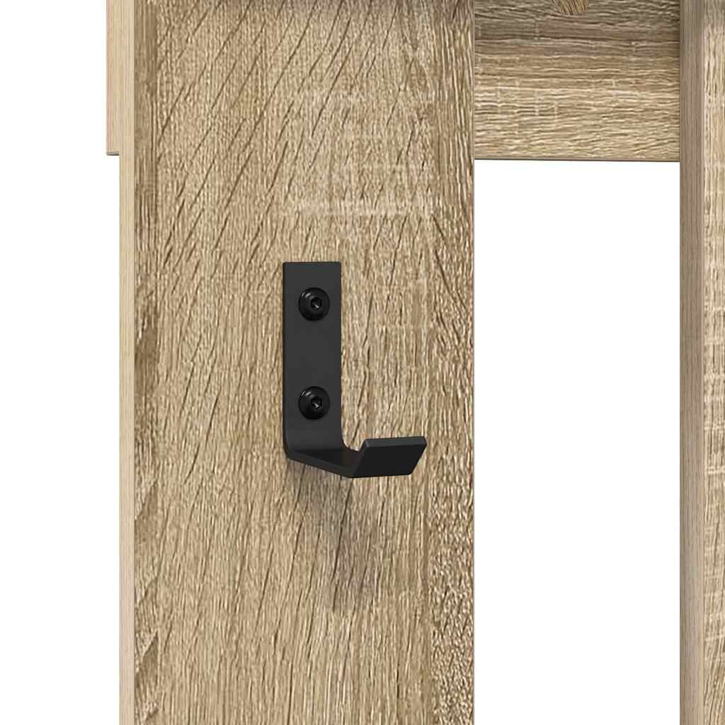 Wall-Mounted Coat Rack Wall-Mounted Sonoma Oak Engineered wood