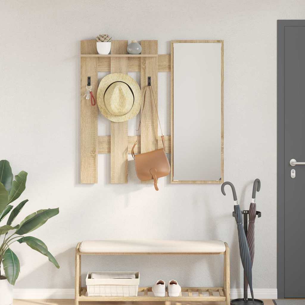 Wall-Mounted Coat Rack Wall-Mounted Sonoma Oak Engineered wood